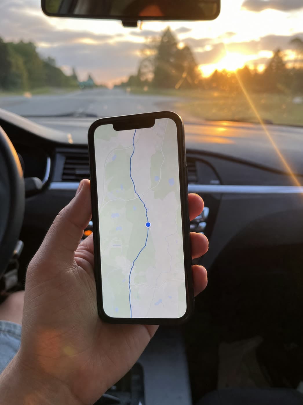 Suivi du transport sur un téléphone